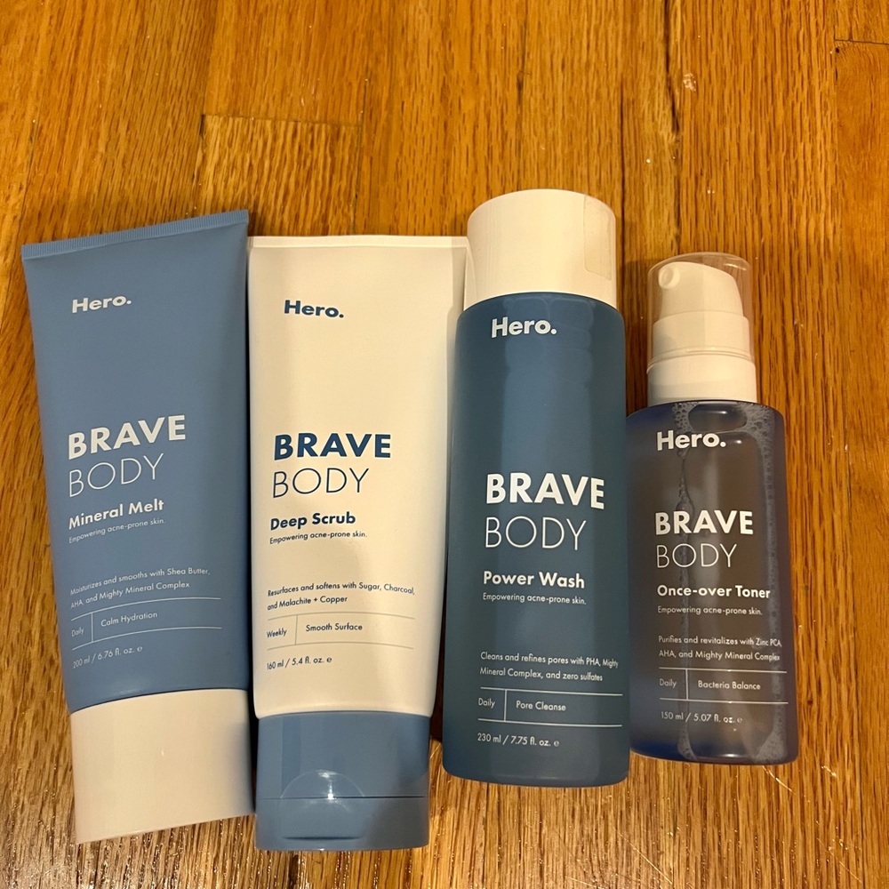 Brand new Hero Cosmetics brave body routine